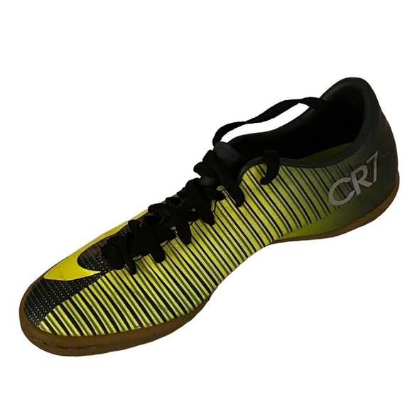 NIKE CR7 Ronaldo MercurialX VictoryVI Indoor Shoes Seaweed Volt M Size 6… - Picture 9 of 15